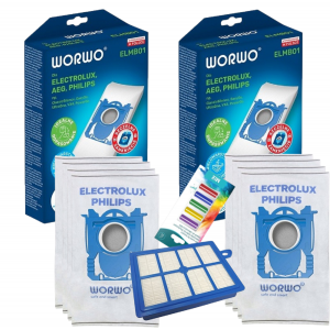 WORKI ELMB01 8 SZT+HEPA+WKŁAD A5 MIX